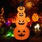 Costway 8FT Halloween Inflatable Stacked Pumpkins Blow-up Holiday Decoration w/ LED Lights